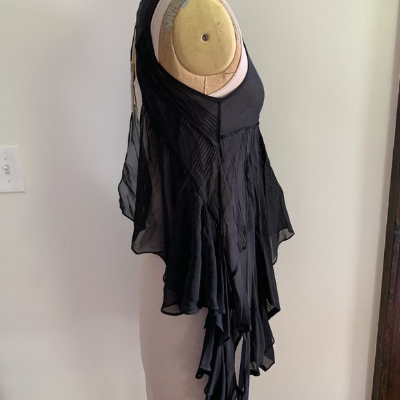New ALL SAINTS althia silk top size 10UK 6US small - Picture 6 of 8